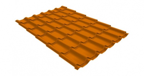 Металлочерепица модерн 0,45 PE RAL 1014 слоновая кость